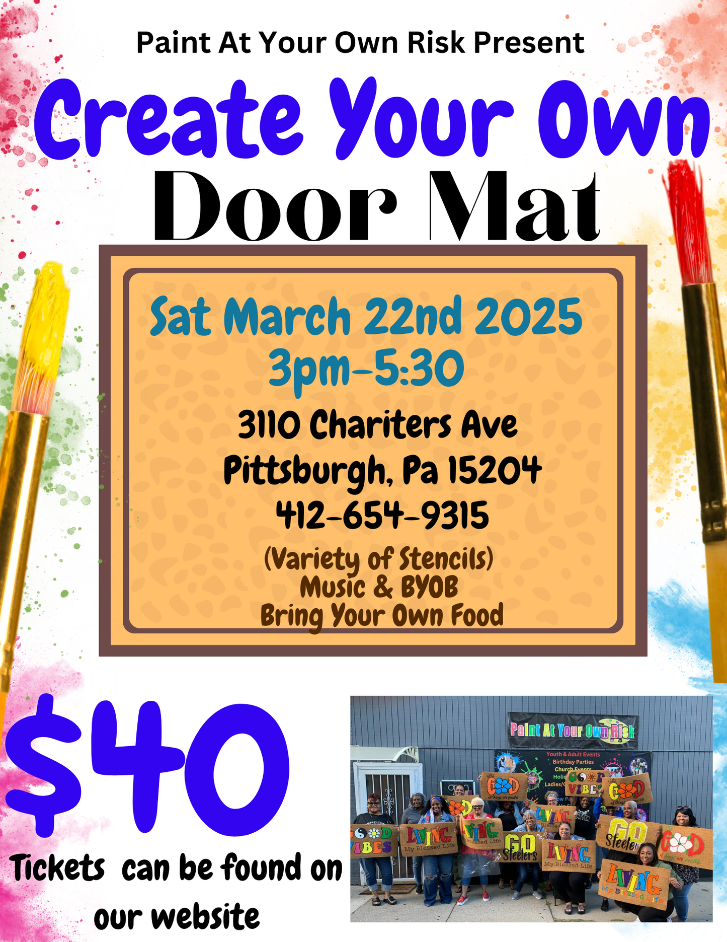 Create Your Own Door Mat Workshop